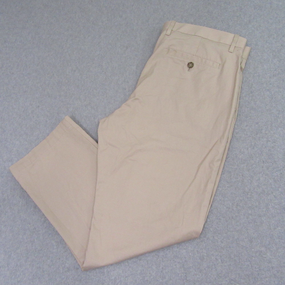 Murano Mens Chino Pants 36 x 34 Beige Stretch Wardrobe Essentials